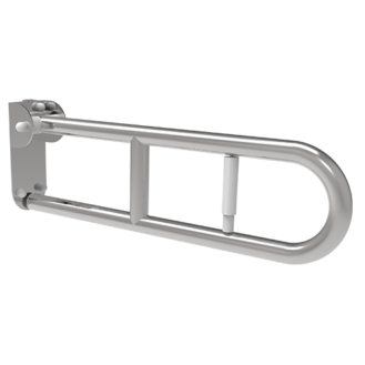 FOLDING SUPPORTING BAR CM. 70 WITH LONG FIXING PLATE AND PAPER HOLDER