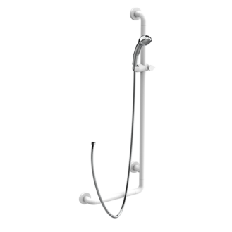 handrail with sliding rail shower cm.40x110