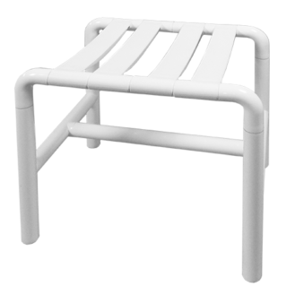 STOOL HEIGHT CM.43 WHITE SLATS