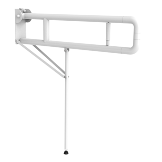 Folding supporting bar with floor support