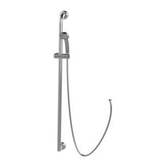 inox handrail with sliding rail shower