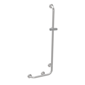 SHOWER RAIL CM.40X120 - INOX 304 WITHOUT SHOWER AND FLEX