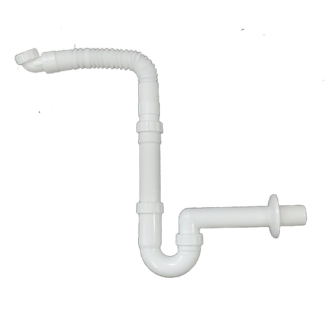 flexible 1"1/4 waste pipe with syphon