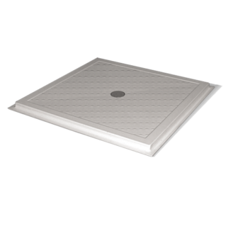 ABS floor level shower base with syphon drain