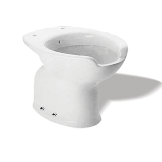 CERAMIC WC WITH FRONT OPENING WITH WATER JET FOR BIDET - FLOOR DRAIN