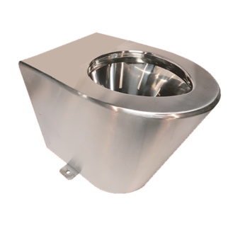 TOILET IN SATIN STAINLESS STEEL AISI304