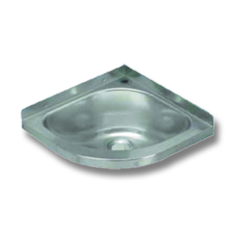 stainless steel corner wash basin