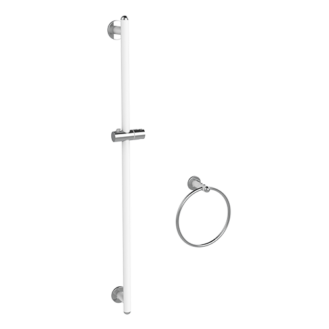 SLIDING SHOWER RAIL AND RING SERIES GIOTTO