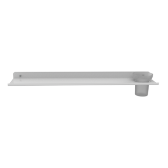 ALUMINUM SHELF WITH GLASS