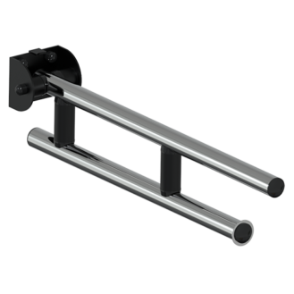 FOLDING SUPPORT BAR CM. 60 WITH FRICTION SERIES LEONARDO INOX