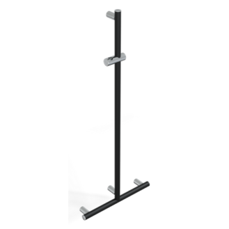 T BAR WITH SLIDING SHOWER RAIL AND VERTICAL ROAD IN FREE POSITION SERIE MIA COLOR