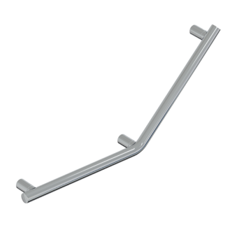 45° SAFETY BAR - 3 FIXING POINTS - MIA SERIES INOX CROMO