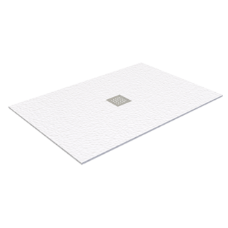 WHITE POLITEK SHOWER TRAY