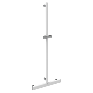 T-HANDLE WITH SHOWER HOLDER SHADE SERIES CM.50X120 MATT WHITE/CHROME