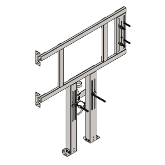 BRACKET FOR SUSPENDED WC AND R/L FOLDING BAR FOR PLASTERBOARD WALLS