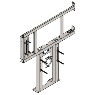 BRACKET FOR SUSPENDED MONOBLOC WC AND R/L FOLDING BAR FOR PLASTERBOARD WALLS