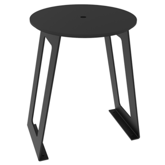 ALUMINUM STOOL WITH PEHD SEAT