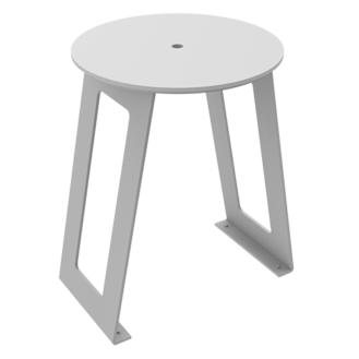 ALUMINUM STOOL WITH PEHD SEAT