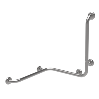 corner handrail with left-right lateral vertical universal rod