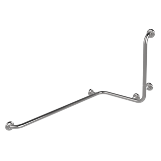 corner handrail with left-right lateral vertical universal rod