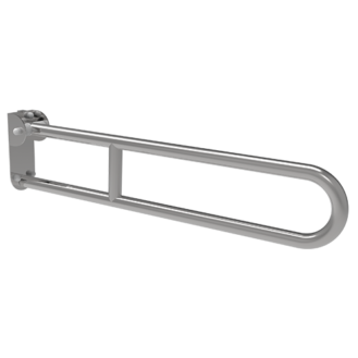 FOLDING SUPPORTING BAR CM.83 WITH LONG FIXING PLATE AND FRICTION FOR VERTICAL LOCK