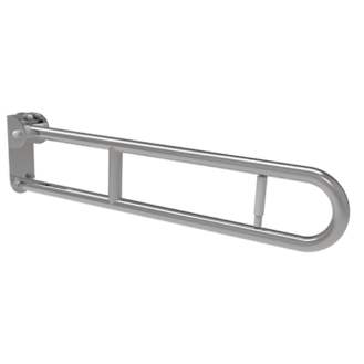 FOLDING SUPPORTING BAR CM.83 WITH LONG FIXING PLATE AND FRICTION FOR VERTICAL LOCK