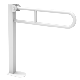 folding supporting bar on post