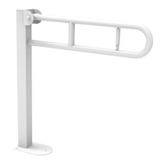 folding supporting bar on post